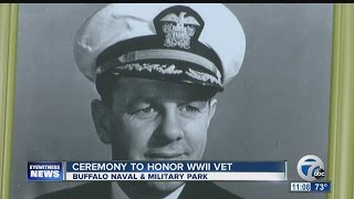 Local WWII hero Wade McClusky honored [upl. by Detta]