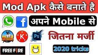 How To Make Mod Apk In 2020  Kisi Bhi App Ka Mod Apk Kaise Banaye  Mod Kaise Banaye [upl. by Tesil]