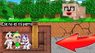 BUNKER 100 SEGURO VS ESE NO ES MI PERRO 😎😲 EN MINECRAFT [upl. by Ainimre]