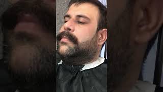 ASMR BEARD WITH BARBER 💈 viralvideo youtubeshorts [upl. by Yvehc410]