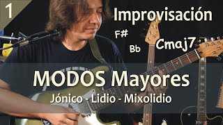 Modos Griegos 1  Jónico Lidio Mixolidio  Tutorial [upl. by Eittak216]