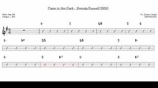 Piano in the Dark  Brenda Russell 1988 Alto Sax Eb Sheet music [upl. by Jennee]