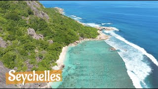 Seychelles 🏝️ La Digue  transparent kayaks in Anse Source dArgent 🌴 [upl. by Liss]