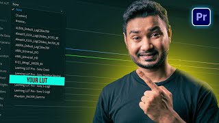 How to Place Custom lut Permanently in Lumetri Panel  Premiere Pro Tutorial [upl. by Eeima]