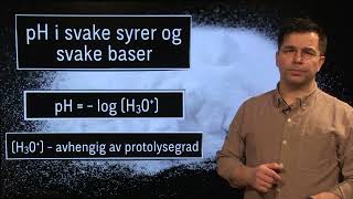 Kjemi 2 pH i svake syrer og baser [upl. by Caundra]