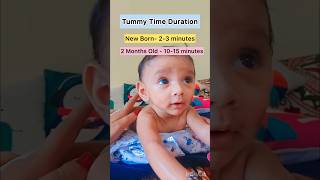 Tummy Time Duration  viralshorts tummytime babycare newborn parenting parenting cutebaby [upl. by Nosneh865]