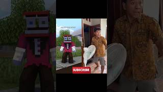 Original vs Animation  Labubu Nyamar Jadi Pocong minecraft comedy [upl. by Angelique]