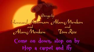 Aladdin  Arabian Nights Sing Along Lyrics [upl. by Spada]