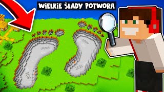 BADAM OGROMNE ŚLADY STÓP ZOSTAWIONE PRZEZ ULTRA POTWORA W MINECRAFT GPLAY amp LAKI [upl. by Nitreb]