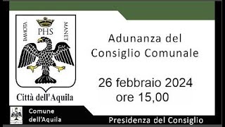 Adunanza Consiglio Comunale [upl. by Anialad]