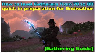 FFXIV shadowbringers How to level gatherers from 70 to 80 in preparation for Endwalker [upl. by Ettennod]