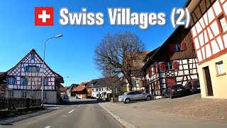 Beautiful Swiss Villages Pt 2 4K – Driving Tour Switzerland 🇨🇭 [upl. by Irabaj]