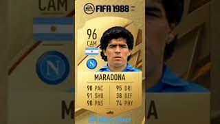 Maradona FIFA card evolution⚽️ [upl. by Anitaf164]