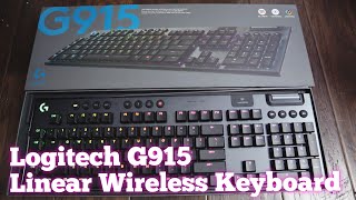 Logitech G915 Lightspeed Keyboard Unboxing amp Linear Sound Test [upl. by Sedda]