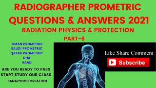 RADIOGRAPHER PROMETRIC MOST IMPORTANT 50 QUESTIONS amp ANSWERS RADIATION PHYSICS amp PROTECTION PART8 [upl. by Beitch]