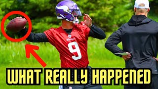 JJ McCarthy TOSSING ROCKETS At Minnesota Vikings OTAs Practice  Future TOP10 QB Or NOTHING [upl. by Yert649]