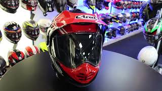 Arai TourX 5 Cosmic Red Motorcycle Helmet [upl. by Nalaf]