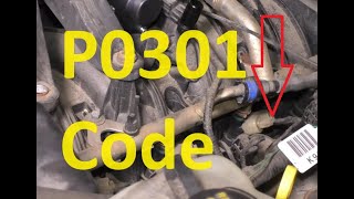 Causes and fixes P0301 Code Cylinder 1 Misfire Detected [upl. by Ronyam]