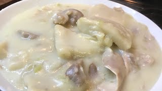 OLD SCHOOL CHICKEN AND DUMPLINGS BIRTHDAY MONTH FAVORITE RECIPES MY MOMS FAVORITE MEAL [upl. by Poul917]