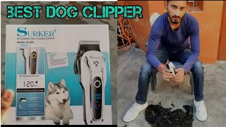 How to trim dog hair at homeSURKER Unboxing and Review  Best and Cheap dog hair trimmer [upl. by Nico]