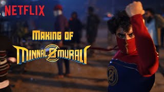 Making of Minnal Murali  Tovino Thomas Basil Joseph Sophia Paul  Netflix India [upl. by Alemac]