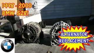 BMW 528i Alternator Replacement [upl. by Liartnod646]