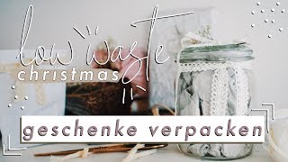 Nachhaltig Geschenke verpacken  Low Waste Christmas  veganes Wachstuch DIY [upl. by Dorri]