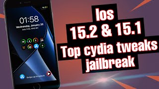 Ios 152 amp 151 cydia tweaks jailbreak [upl. by Akamahs609]