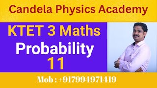 KTET 3 MathematicsProbabilityCandela Physics Academy11 [upl. by Sheeb]