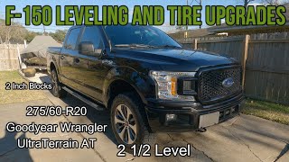 F150 Leveling Kit on 33’s  27560r20 Goodyear Wrangler Ultraterrain AT f150 leveled allterrain [upl. by Shamus645]