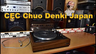 CEC BD 2000 precision turntable CEC Chuo Denki JAPAN [upl. by Annaoi]