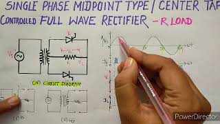 FPE 22326 Lecture 30 Midpoint type Full Wave Controlled Rectifier [upl. by Orthman]