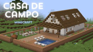 ⛏️ Minecraft Casa de campo ⛏️ [upl. by Marietta]