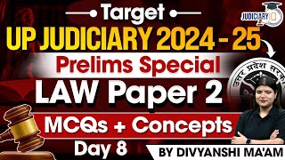 UP Judiciary 202425  Prelims LAW Paper 2  Concepts and MCQs  By Divyanshi Maam [upl. by Ybok]