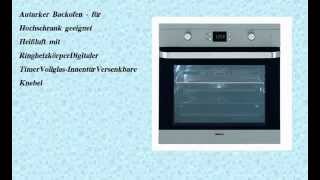 DIE BESTEN Beko OIM 22301 X EinbauBackofen  A  65 Liter  versenkbar [upl. by Yenetruoc]