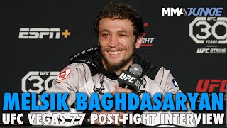 Melsik Baghdasaryan Thinks His MMA Game Needs a Lot of Work Despite Win  UFC on ESPN 49 [upl. by Burroughs]