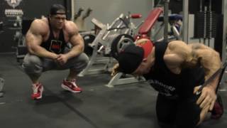 Dallas Mccarver Trains Chest With Flex Lewis [upl. by Corinne]