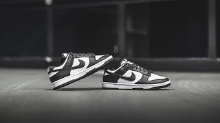 Nike Dunk Low quotWhite  Blackquot Panda Review amp OnFeet [upl. by Nanete569]