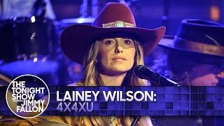 Lainey Wilson 4x4xU  The Tonight Show Starring Jimmy Fallon [upl. by Trebeh]