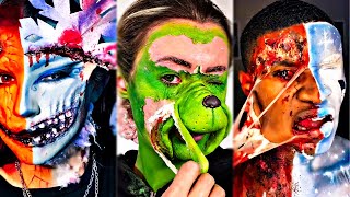 Christmas Removal of Special Effects SFX Makeup vs No Makeup [upl. by Lonny]