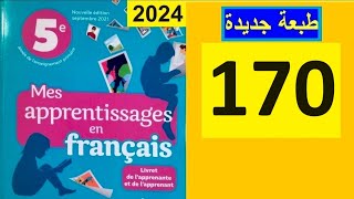 mes apprentissages en français 5 page 170 [upl. by Alexi246]