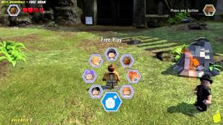 Lego Jurassic World West Boardwalk FREE ROAM All Collectibles  HTG [upl. by Nodnil]