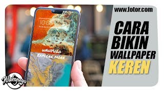 Cara Membuat Wallpaper Keren AndroidIOS  TUTORIAL FOTOR [upl. by Narrat]