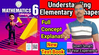 6th Class Maths202425 New Syllabus Chapter5 Understanding Elementary Shapes Full Concept [upl. by Vickey541]