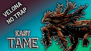 How to tame Velonasaur  Velonasaur Ark  Easy tame Velonasaur Fjordur  Ark Survival Evolved Velona [upl. by Arahat]