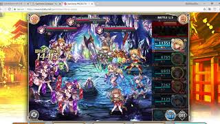 Kamihime PROJECT R  Interesting Exp Grinding Trick with the 12 Party Slots [upl. by Retrop]