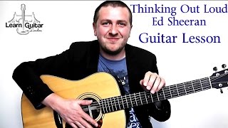 Thinking Out Loud  Full Guitar Tutorial  Ed Sheeran  Free TAB  Drue Jams [upl. by Nylemaj553]