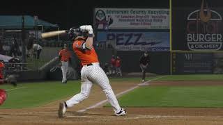 Oliver Dunn Home Run  Somerset Patriots [upl. by Rehpitsirhc]