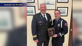 Roanoke firefighter recognized for stair climb [upl. by Annoif]