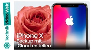 iPhone X Backup erstellen mit iCloud [upl. by Sardella]